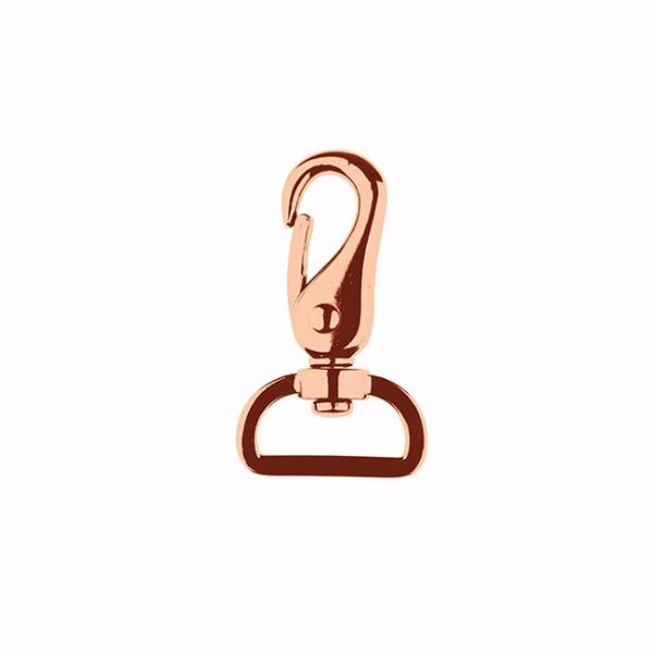 1 STüCK - TASCHENKARABINER III -  ROSEGOLD - 25MM