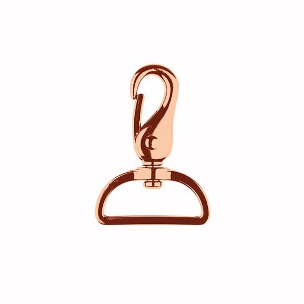 1 STüCK - TASCHENKARABINER -  ROSEGOLD - 40MM