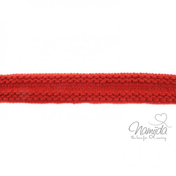 1 MTR. ♥ Einfassband Strick - Rot ♥