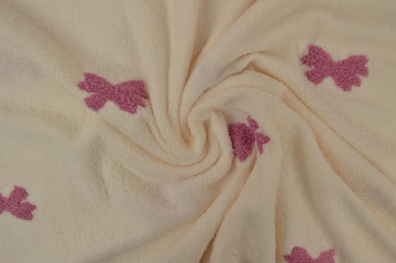 0,5 MTR. ♥ TEDDY SCHLEIFCHEN NATUR ♥