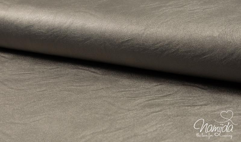 0,5 MTR. ♥ KuNSTLEDER SILBER ♥