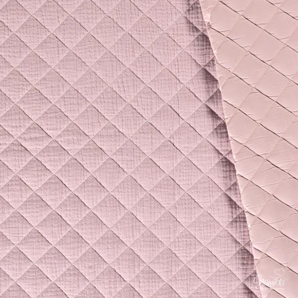 0,5 MTR. Abgesteppter Musselin Jackenstoff - RoSE