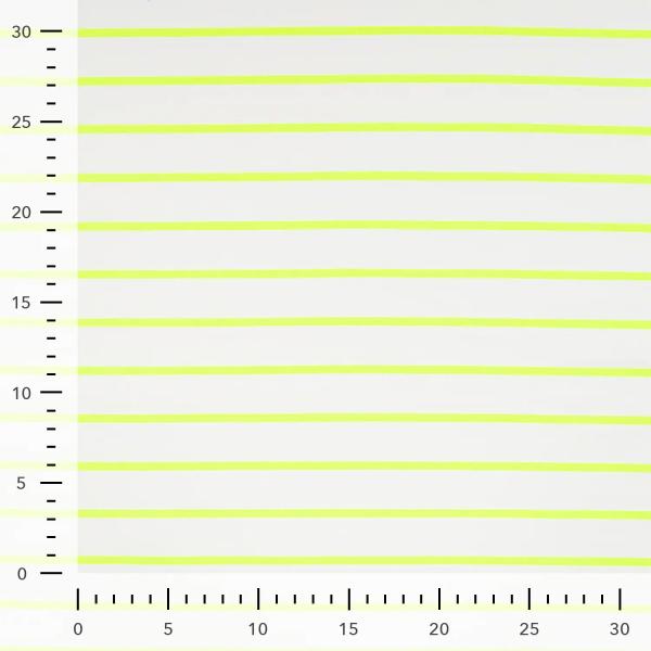 0,50 MTR. NEON STRIPES GELB - FRENCH TERRY