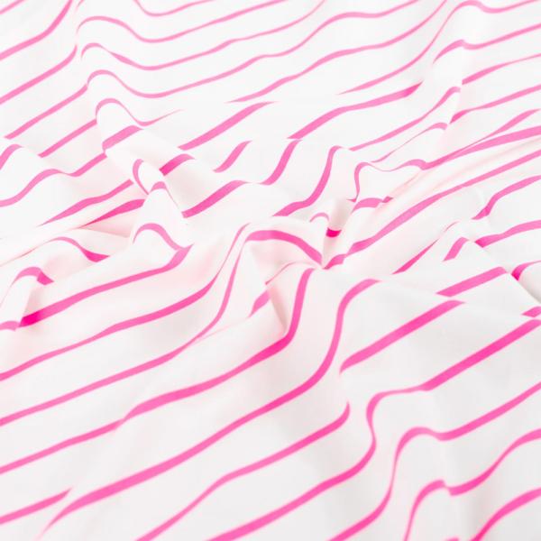 0,50 MTR. NEON STRIPES PINK - FRENCH TERRY