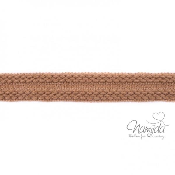 1 MTR. ♥ Einfassband Strick - Taupe ♥