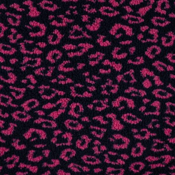 0,50 MTR. ♥ TEDDY JACQUARD LEO PINK  ♥