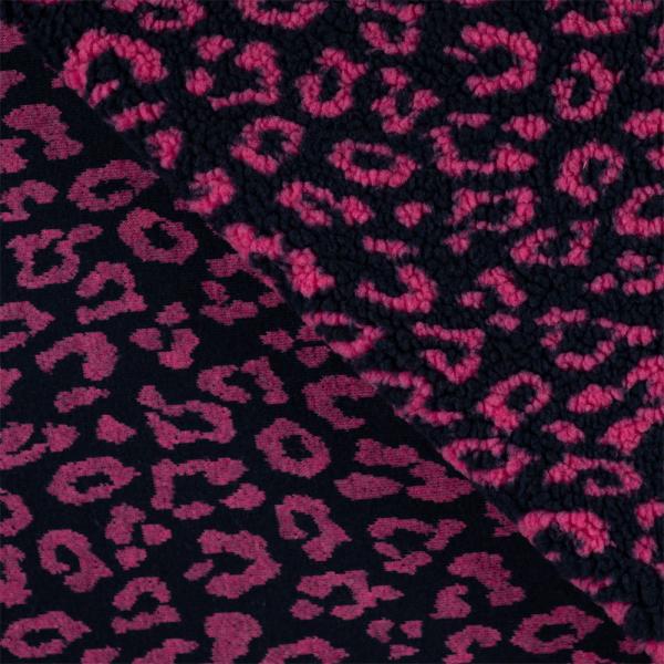 0,50 MTR. ♥ TEDDY JACQUARD LEO PINK  ♥
