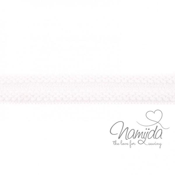 1 MTR. ♥ Einfassband Strick - WeiSS ♥