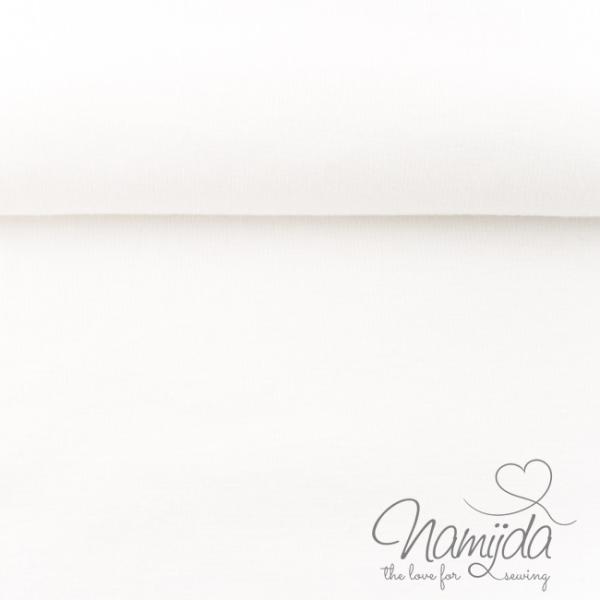 ♥0,5 Mtr. BIO Bündchen GLATT - WeiSS - Schlauch ♥