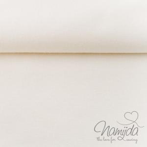 ♥0,5 Mtr. BIO Bündchen GLATT - NATUR/CREME - Schlauch ♥