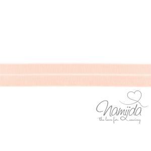 1 MTR. ♥ Elastisches Einfassband MATT - APRICOT - 20mm ♥