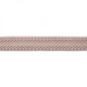 1 MTR. ♥ Einfassband Strick - KIESEL ♥