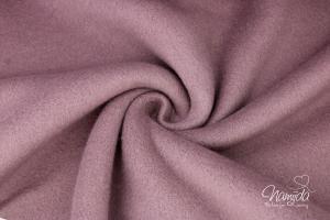 0,5 MTR. ♥ Doubelface Baumwollfleece ALTMAUVE MELANGE - 100% Baumwolle ♥