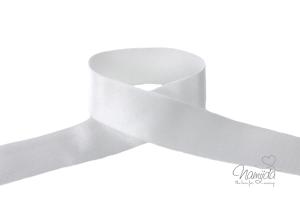 1 MTR. Soft SCHIMMER Gummiband 30mm -  WEISS