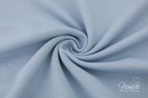 0,5 MTR. ♥ KUSCHLIG WEICHER BIO SoFT SWEAT DUSTY BLUE ♥