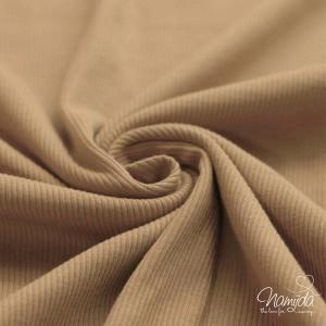 0,5 MTR. ♥ RIPPSTRICK JERSEY WARM BEIGE ♥