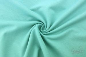 0,5 MTR. ♥ BIO SoMMER BAUMWOLL SWEAT PASTELL BLAU ♥