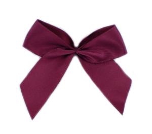 1 Stück - XL SATIN SCHLeife - BEERE - 6,5cm