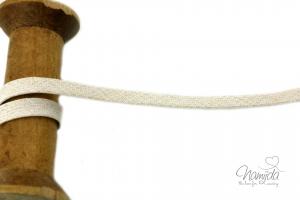 ♥ 1 MTR. FLACHE GLITZER KORDEL CREME/GOLD - 0,5cm ♥