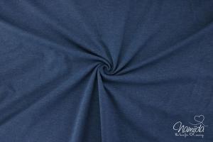 0,5 MTR. ♥  UNI BAUMWOLLJERSEY NAVY MELIERT ♥