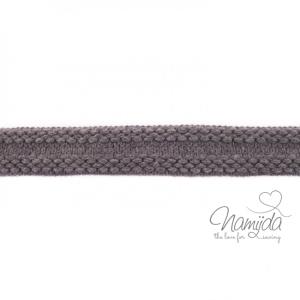 1 MTR. ♥ Einfassband Strick - Grau ♥