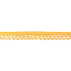 1 MTR. Elastische Spitze - Ziergummi - GELB - 20mm