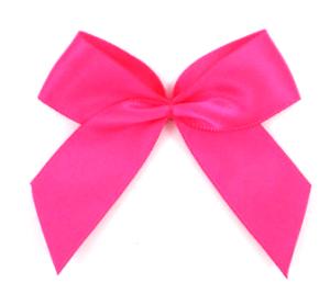 1 Stück - XL SATIN SCHLeife - PINK - 6,5cm