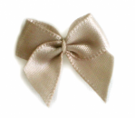 5 ♥ SATIN Schleifchen TAUPE ♥